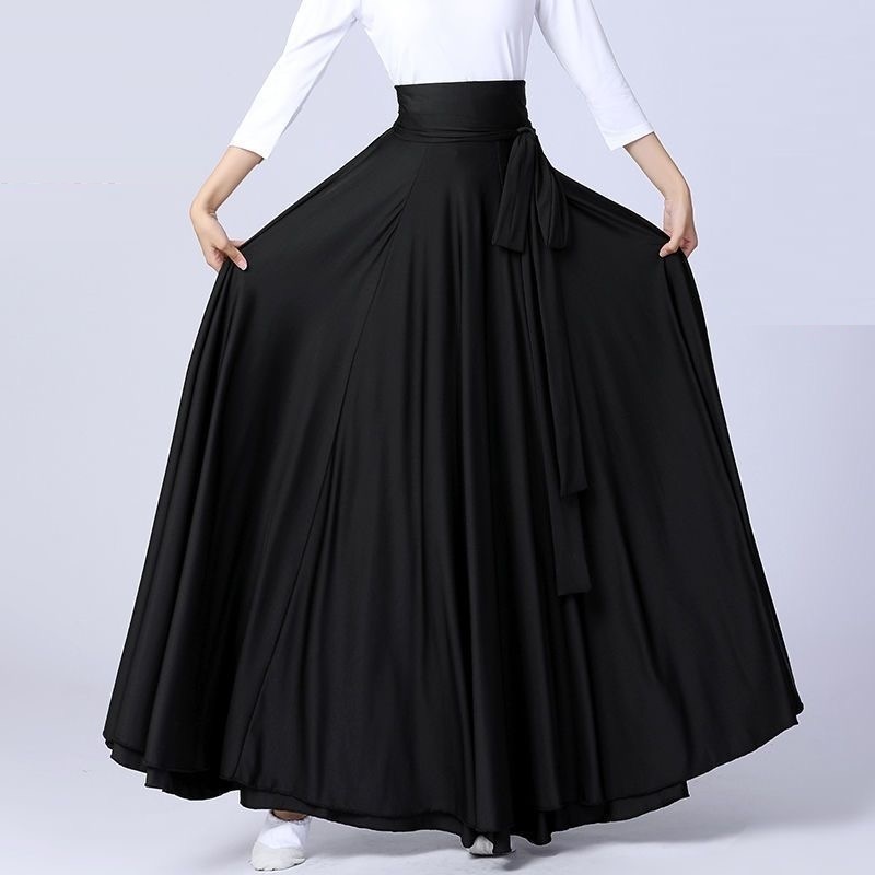 全4色★合唱 演奏会 ピアノ ダンス ボリューム感 巻きロングスカート フォーマルラップスカート