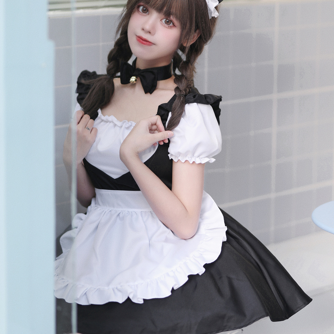 ★S～6L大きいサイズ★可愛い猫ちゃん　ロリータ メイド服 ハロウン衣装 　4set