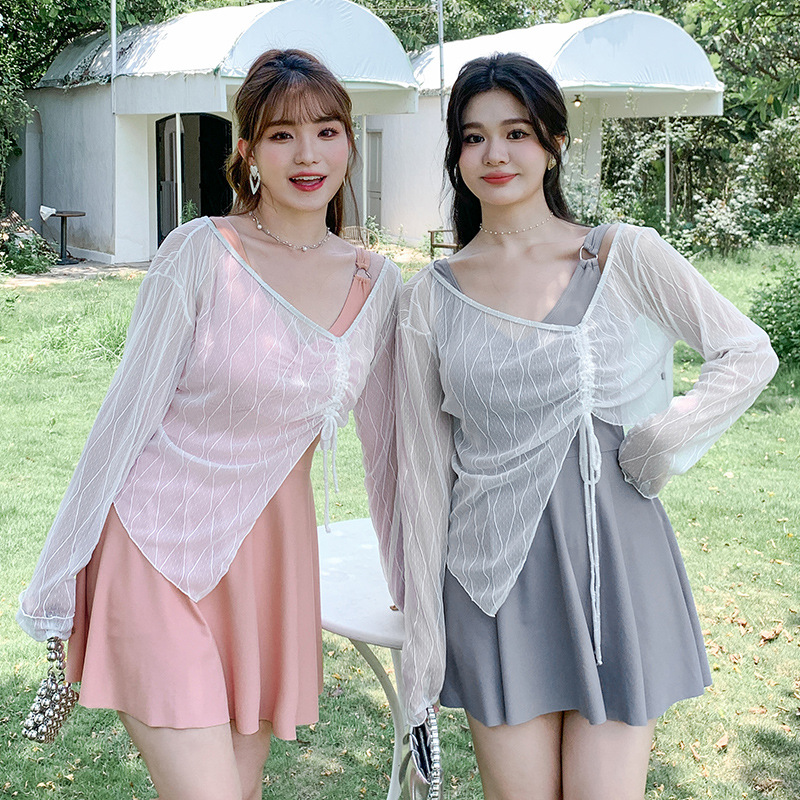 品質保証！2L～6L★水着 水泳 海水浴 ビーチ 　UVカットボレロ  ワンピース ショットパンツ3set