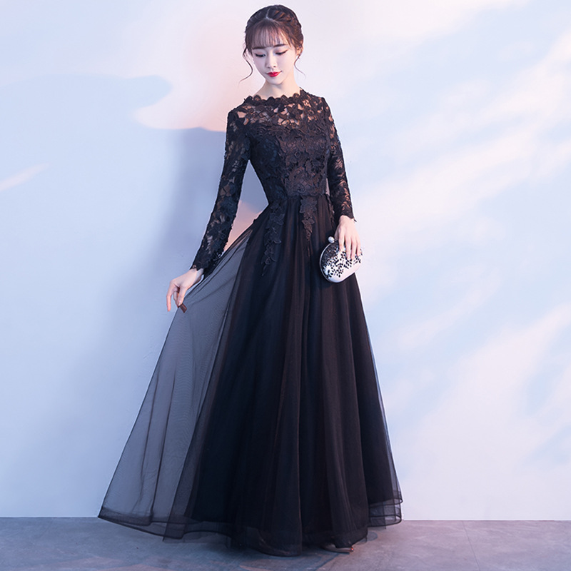 ★パーティー 二次会 結婚式 披露宴 ステージ 司会 演奏会 上品感　可愛い花柄レース　切替ドレス