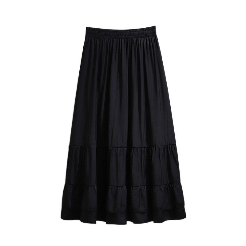 ★3L~7L★大きいサイズ★ぽっちゃりさん　ギャザ入り 可愛いフレア　スカート