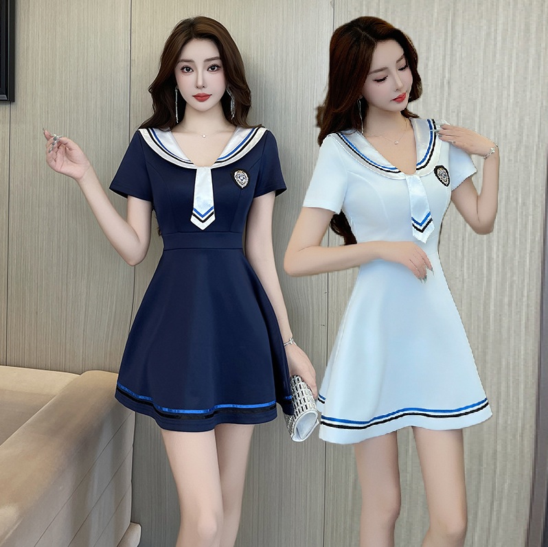 ★S～3L★キャバドレス キャバ嬢ドレス  セクシー　ラーセーラー服　ミニ丈ワンピース