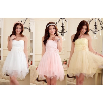 ★大きいサイズ★不規則チュール裾　ドレス　ワンピース