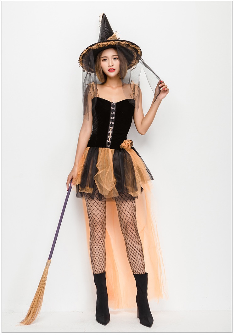 17ハロウィン特集 2set 可愛い 魔女 Halloween コスプレ ドレス ワンピース パーティファッションならyosiroku